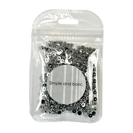 Simple and Basic - Half Pearl Polished Silver 4mm
