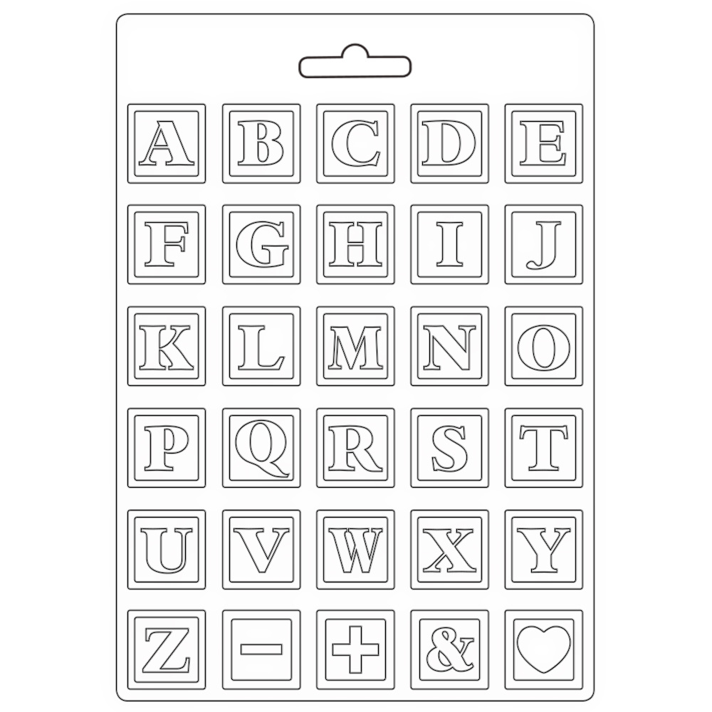 stamperia-soft-mould-a4-daydream-alphabet-k3pta453 stamperia-soft-mould-a4-daydream-alphabet-k3pta453