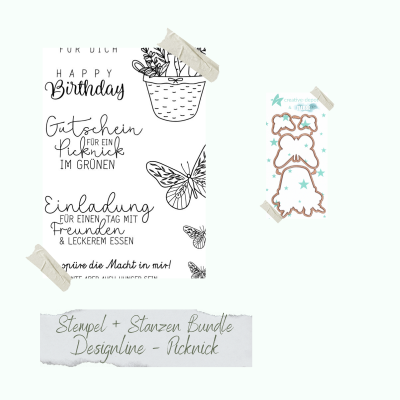 Creative Depot -  Bundle - Designline - Picknick - Stempelset & Stanzen 