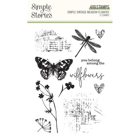 Simple Stories - Simple Vintage Meadow Flowers Stamps Simple Stories - Simple Vintage Meadow Flowers Stamps