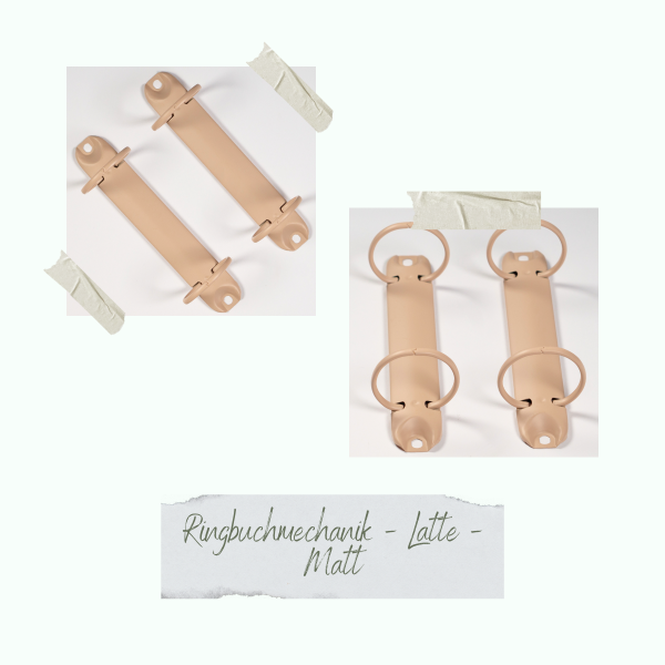 Creative Depot - Ringbuchmechanik - Latte - Matt - Buchbindeliebe    Creative Depot - Ringbuchmechanik - Latte - Matt - Buchbindeliebe
