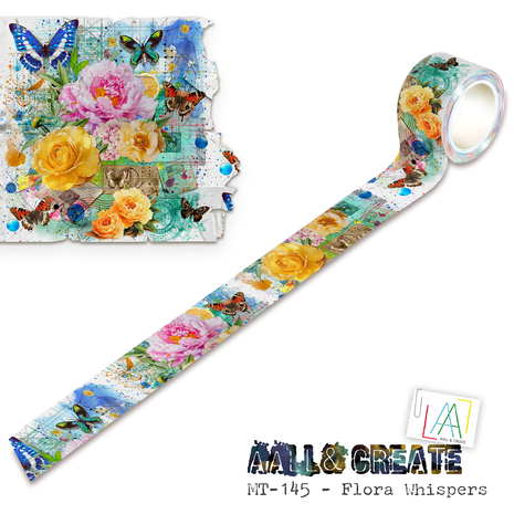 AALL & Create - Colourburst Botanicals Washi Tape Flora Whispers