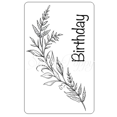 Sweet Poppy Stencil: Fern Stamp