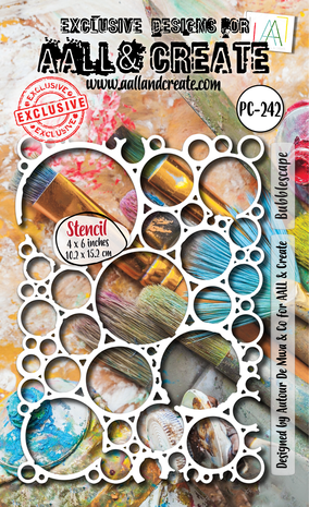AALL & Create - Ethereal Garden Stencil 4x6 Inch Bubblescape