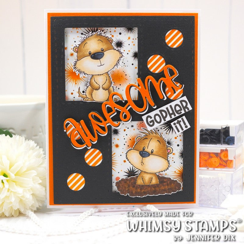 Whimsy Stamps - Gopher It! Clear Stamps