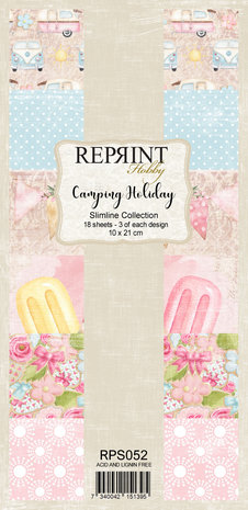 Reprint - Camping Holiday Slimline Paper Pack