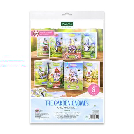 Katy Sue Designs - Garden Gnomes Card Making Kit  Katy Sue Designs - Garden Gnomes Card Making Kit
