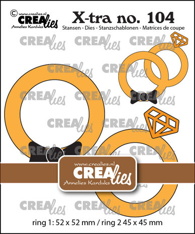 Crealies -X-tra Dies No. 104 Rings