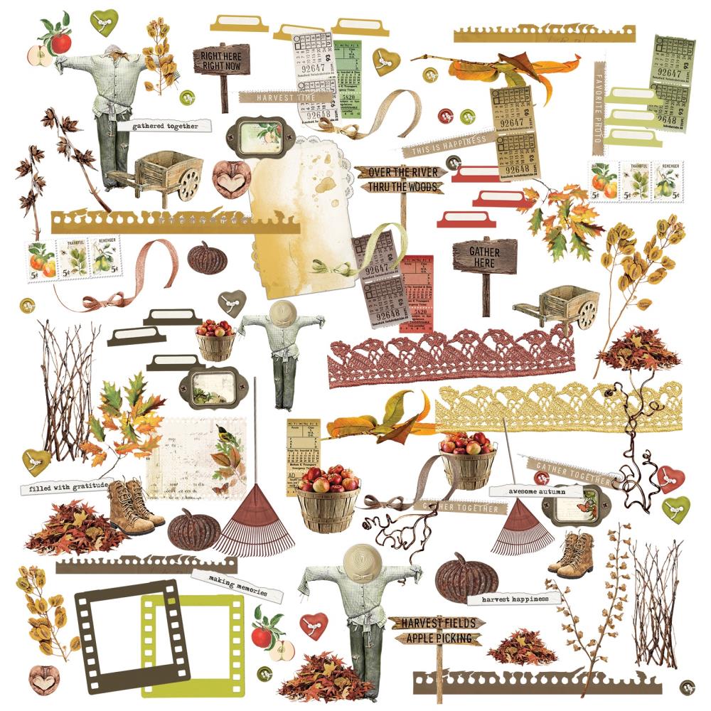 49 And Market Laser Cut Outs -  Vintage Orchard Elements  49 And Market Laser Cut Outs -  Vintage Orchard Elements