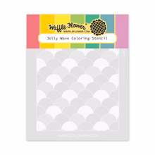 Waffle Flower - Jolly Wave Coloring Stencil