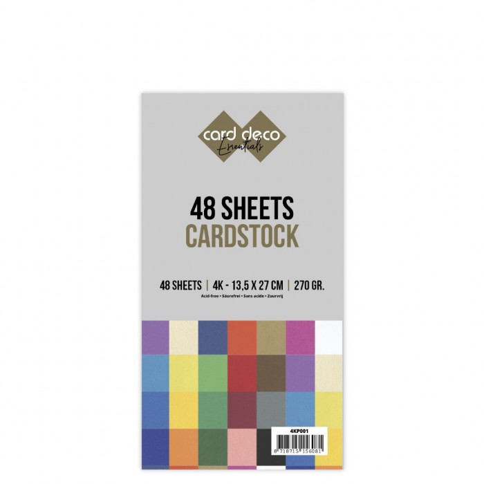 Jumbo glad kartonpakket - Card Deco - 4K - 48 Sheets