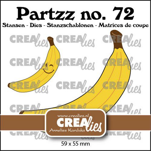 Crealies Partzz Bananen groß