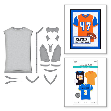 Spellbinders - Athletic Apparel Etched Dies