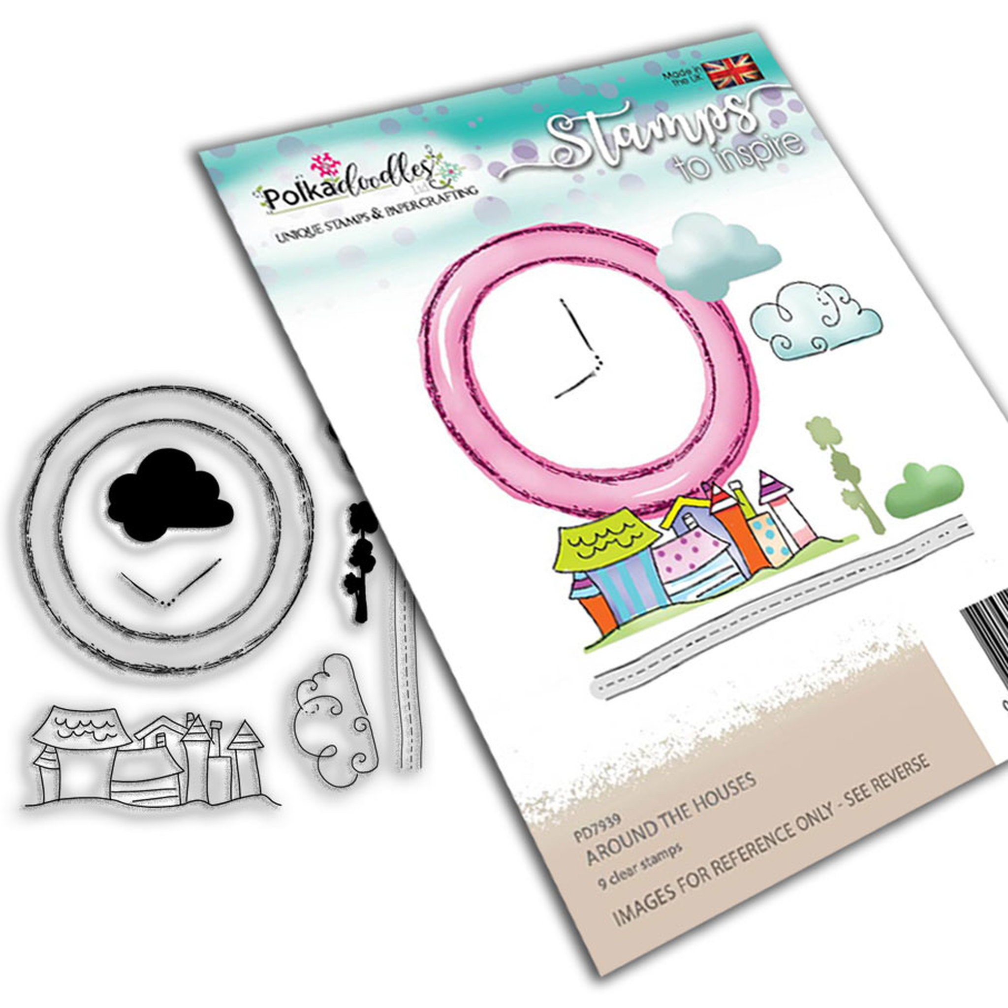 polkadoodles-round-the-houses-clear-stamps-pd7939 polkadoodles-round-the-houses-clear-stamps-pd7939