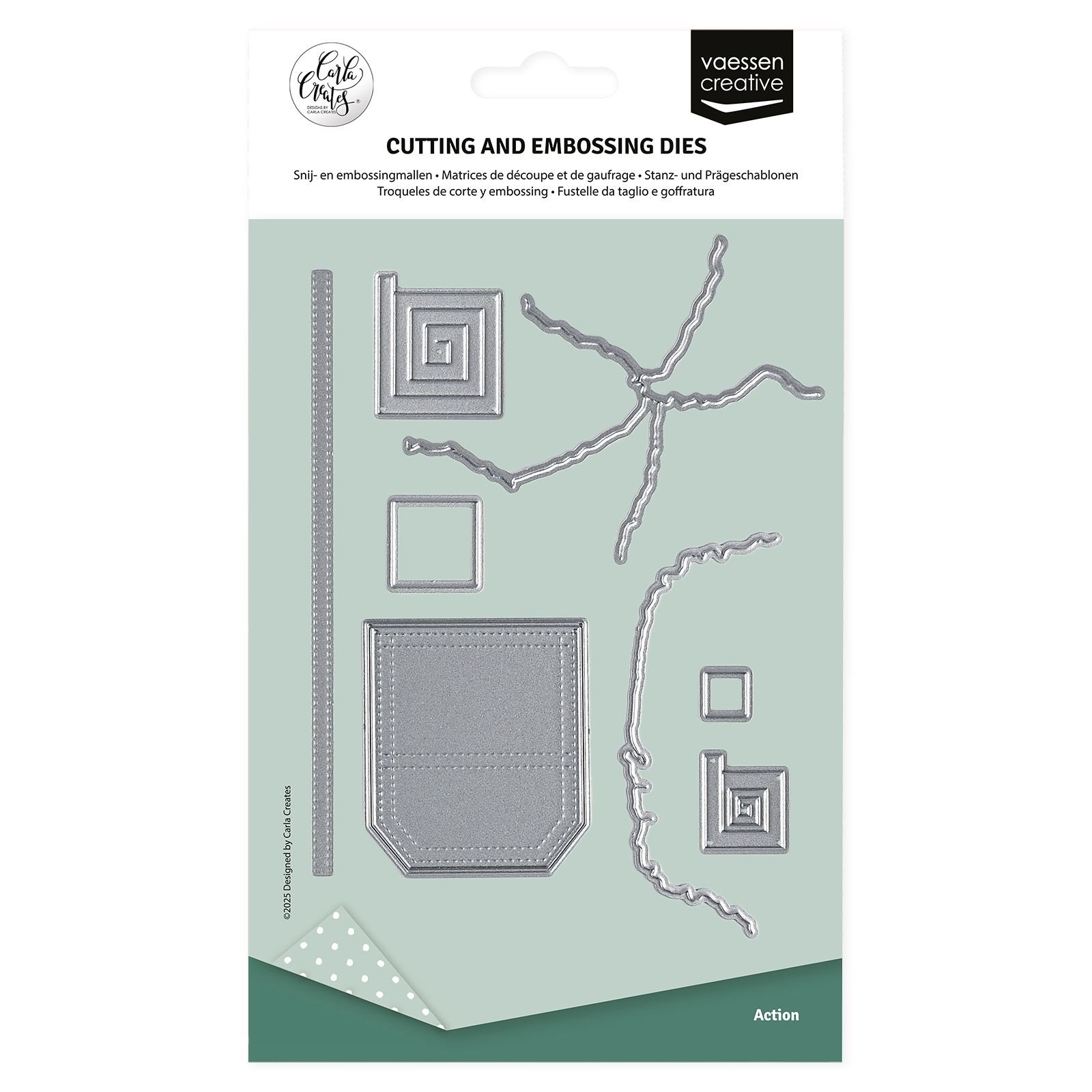 Vaessen Creative • Stanz- und Prägeschablonen Action 8St. Vaessen Creative • Stanz- und Prägeschablonen Action 8St.