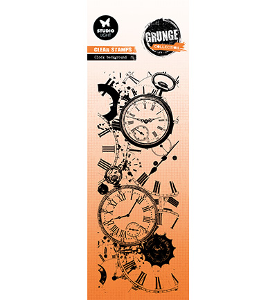 SL Clear Stamp -Clock Background Grunge Collection nr.823