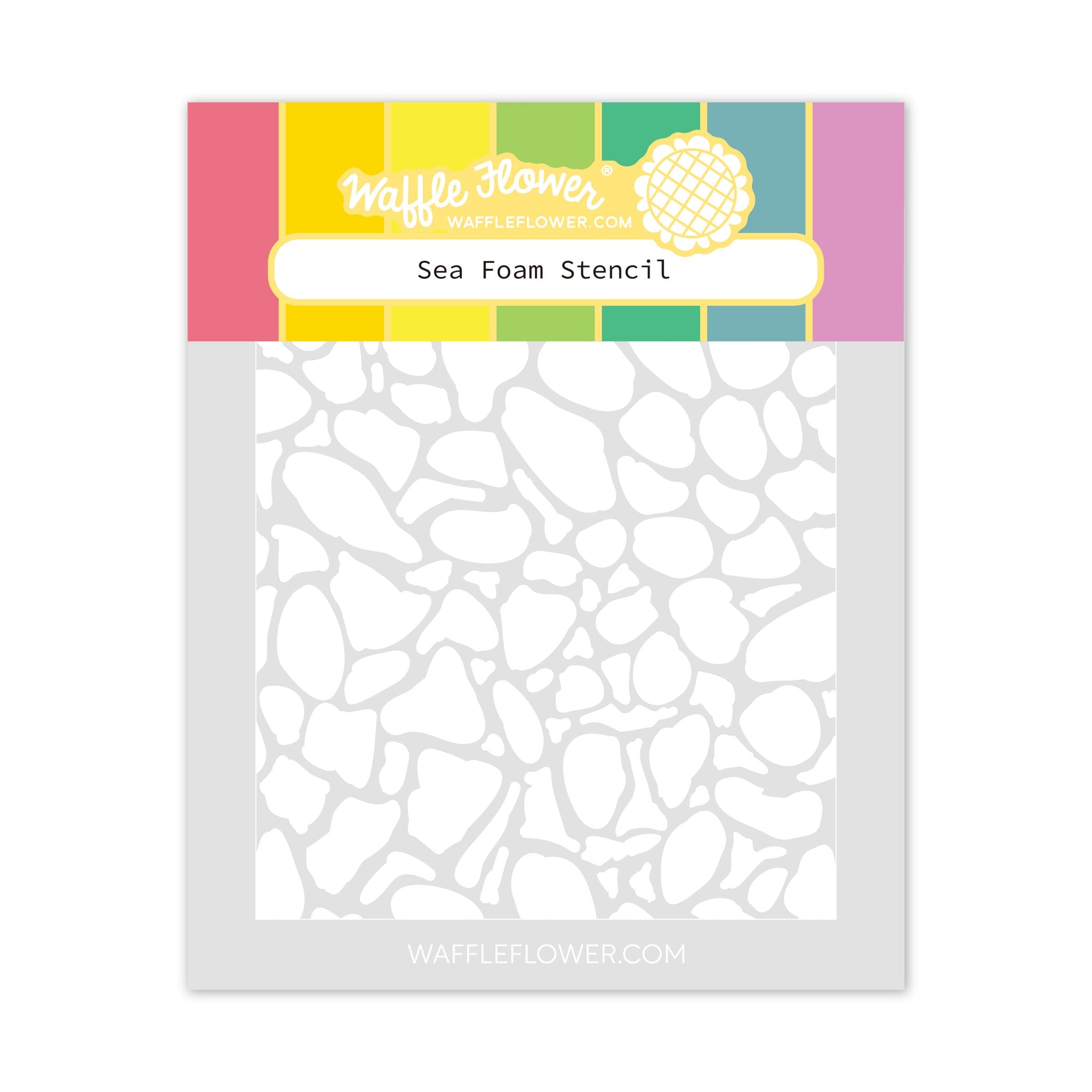 Waffle Flower - Sea Foam Stencil Waffle Flower - Sea Foam Stencil