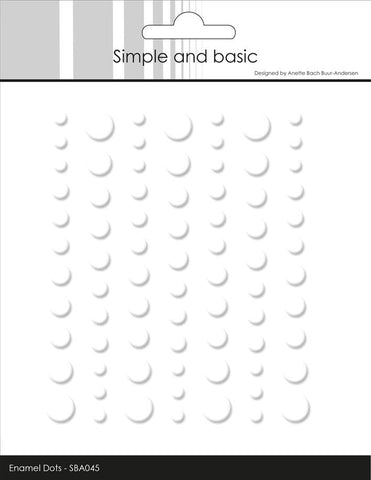 Simple and Basic - Matte Enamel Dots "Soft White