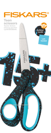 Fiskars - Scissors Teen +15 Speckled Teal Left-handed 20cm Fiskars - Scissors Teen +15 Speckled Teal Left-handed 20cm