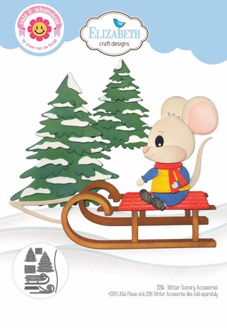  Elizabeth Craft Designs - Living it Up Dies Winter Scenery Accessories