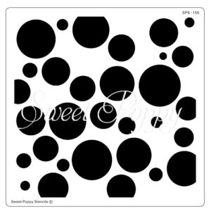 Sweet Poppy Stencil: Bubbles Backplate Sweet Poppy Stencil: Bubbles Backplate