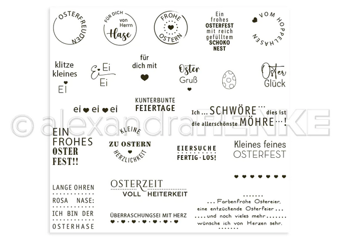 Alexandra Renke - Clear Stamp 'Osterglück'