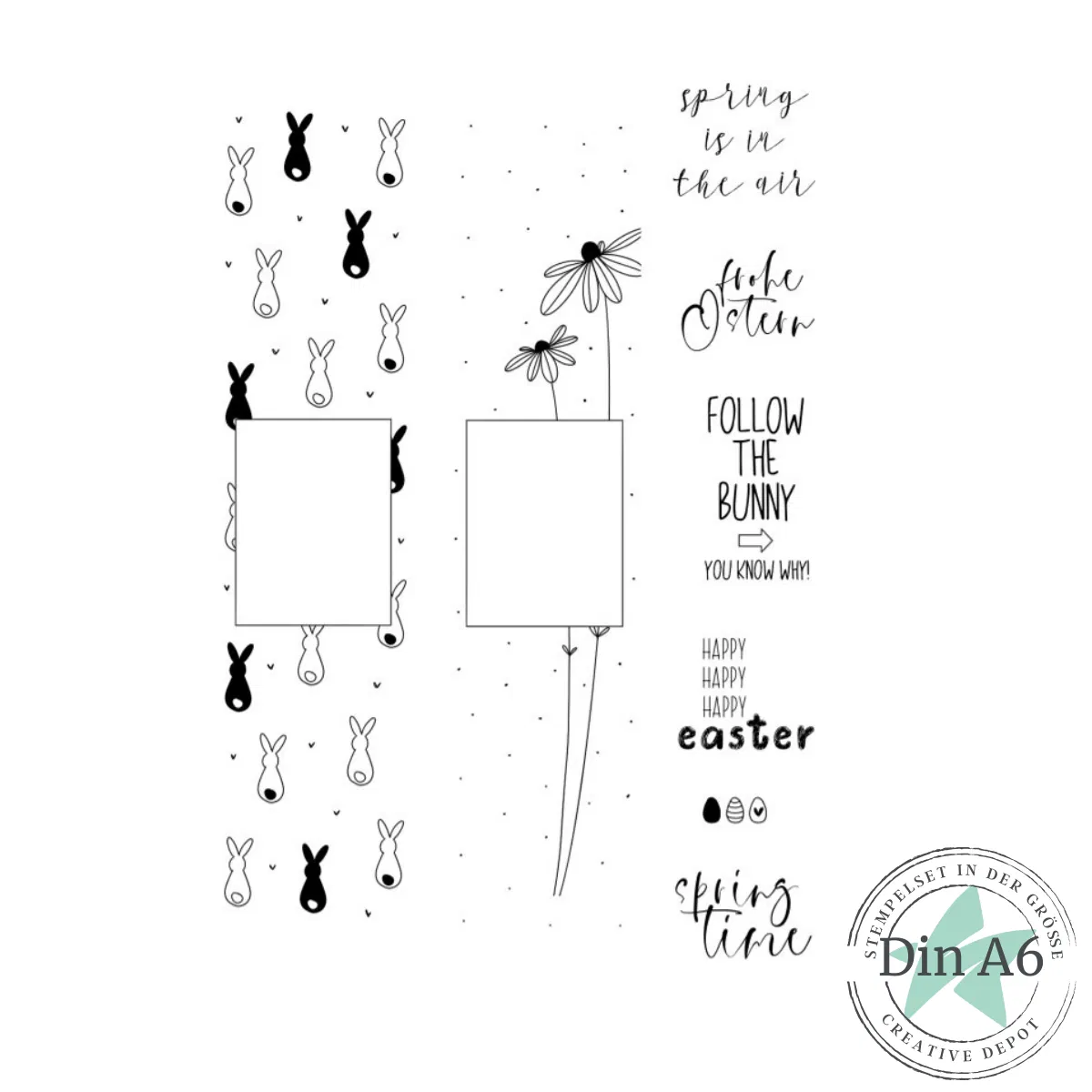 Creative Depot - Stempelset - Banderole - Ostern