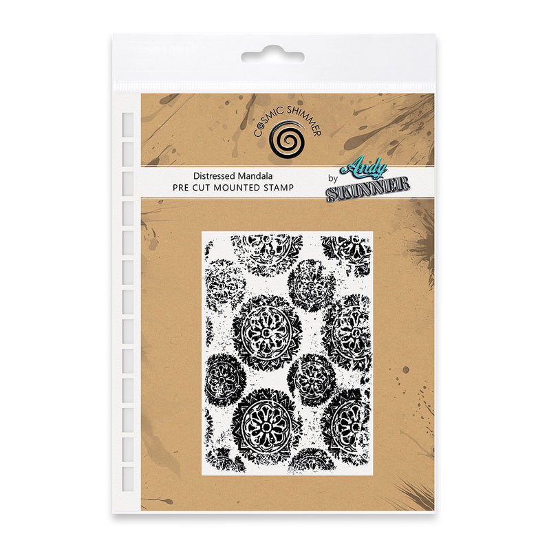 Andy Skinner - Distressed Mandala Pre Cut Rubber Stamp