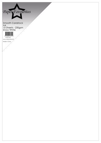 Paper Favourites -Snow White A4 Smooth Cardstock Paper Favourites -Snow White A4 Smooth Cardstock