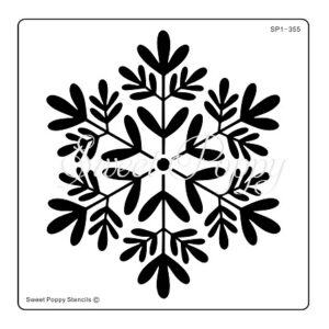 Sweet Poppy Stencil: Snowflower