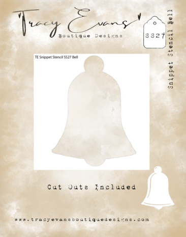 Tracy Evans - Bell 4x4 Zoll Snippet-Schablone Tracy Evans - Bell 4x4 Zoll Snippet-Schablone