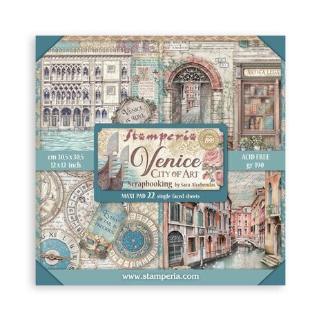 Stamperia - Venice City of Art 12x12 Inch Paper Pack Maxi (Single Face) 