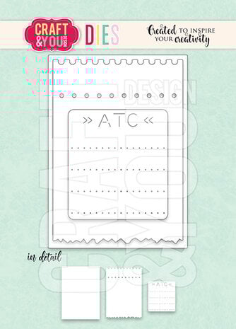 Craft & You Design - ATC Ticket Set Dies