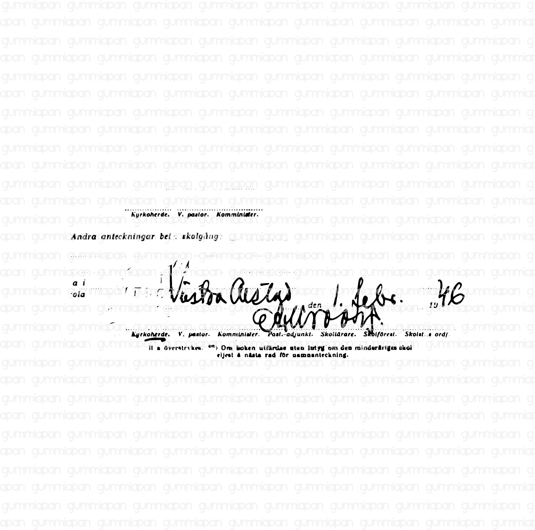 Gummiapan -  Worn out signature  Gummiapan -  Worn out signature