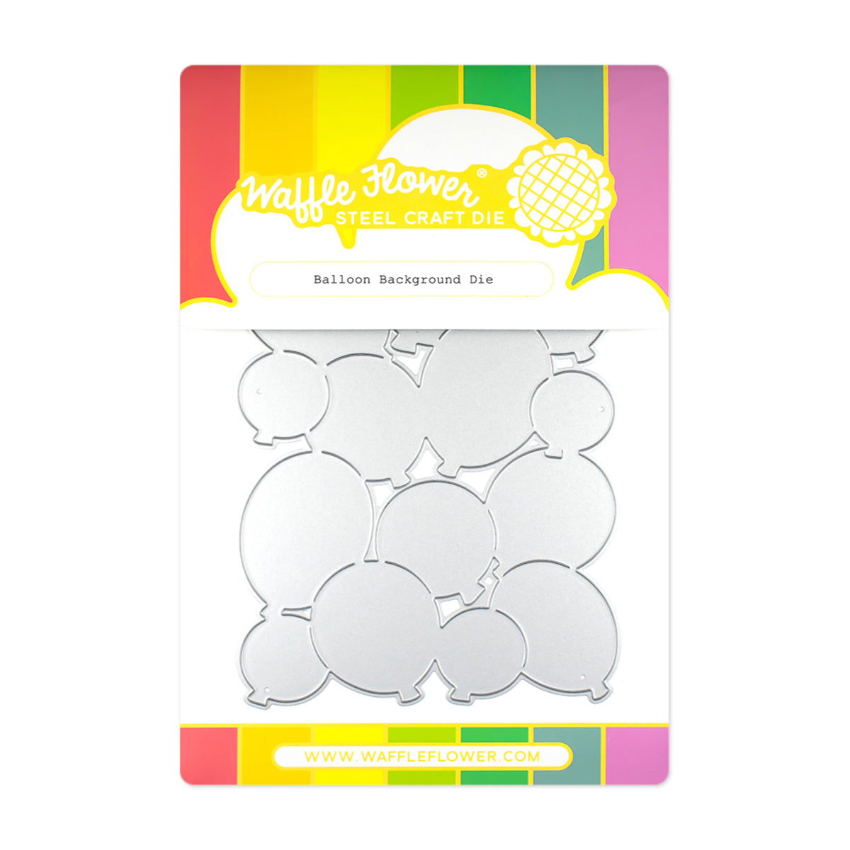 Waffle Flower - Balloon Background Die Waffle Flower - Balloon Background Die