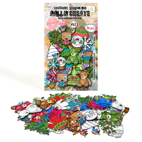 AALL & Create Ephemera Die-Cuts A6 Tis The Season