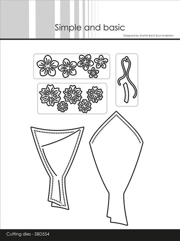 Simple and Basic die "Bouquet of Flowers"