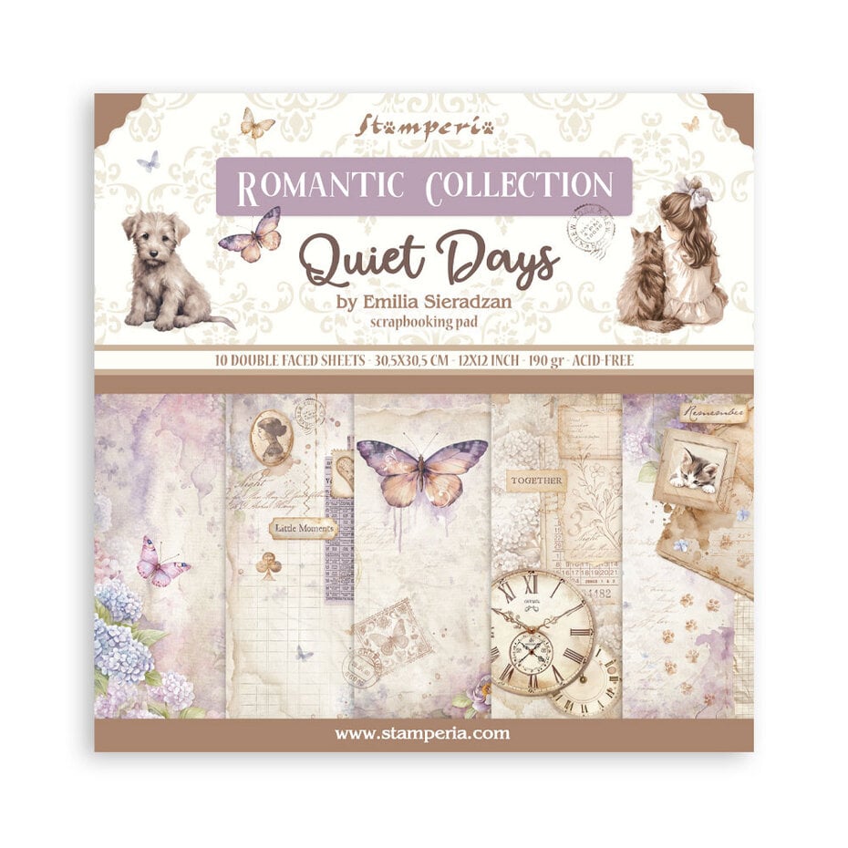 Stamperia - Quiet Days 12x12 Inch Paper Pack