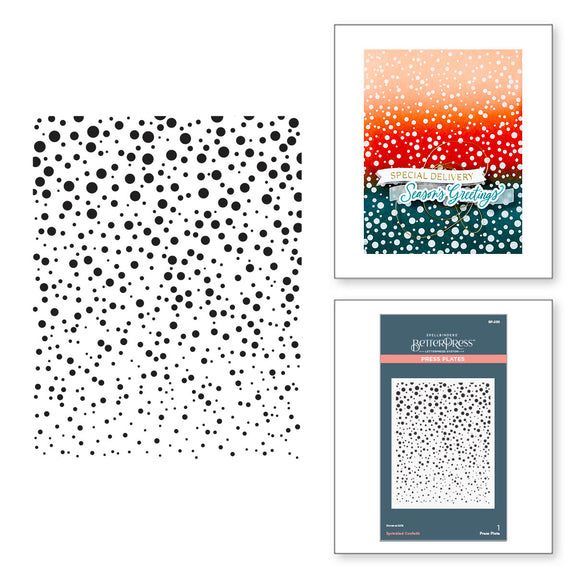 Spellbinders - Betterpress - Sprinkled Confetti Press Plates