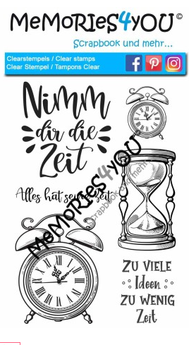 Memories4you A6 Stempel "Zeit" Memories4you A6 Stempel "Zeit"