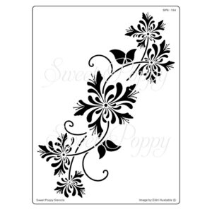Sweet Poppy Stencil: Honeysuckle Flourish