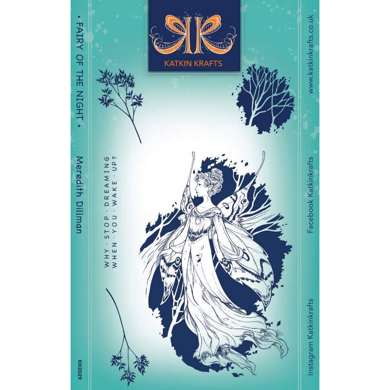 Katkin Krafts Fairy Of The Night 6 in x 8 in Clear Stamp Set Katkin Krafts Fairy Of The Night 6 in x 8 in Clear Stamp Set