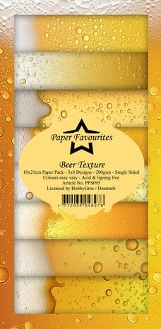 Paper Favourites - Beer Texture Slim Paper Pack