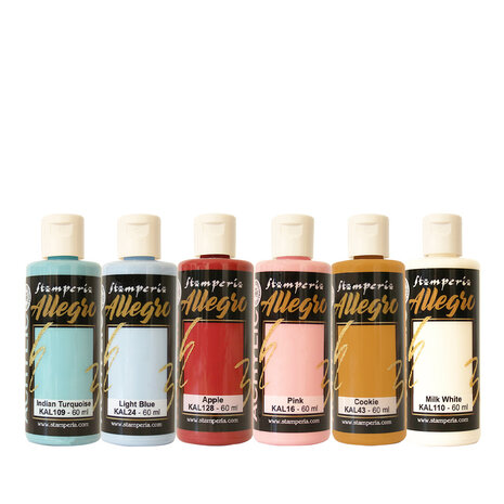 Stamperia - Candy Christmas Allegro Paint Kit (6pcs) 