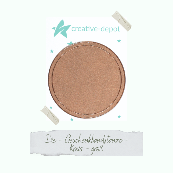Creative Depot - Die - Basic - Geschenkbandstanze - Kreis - Groß