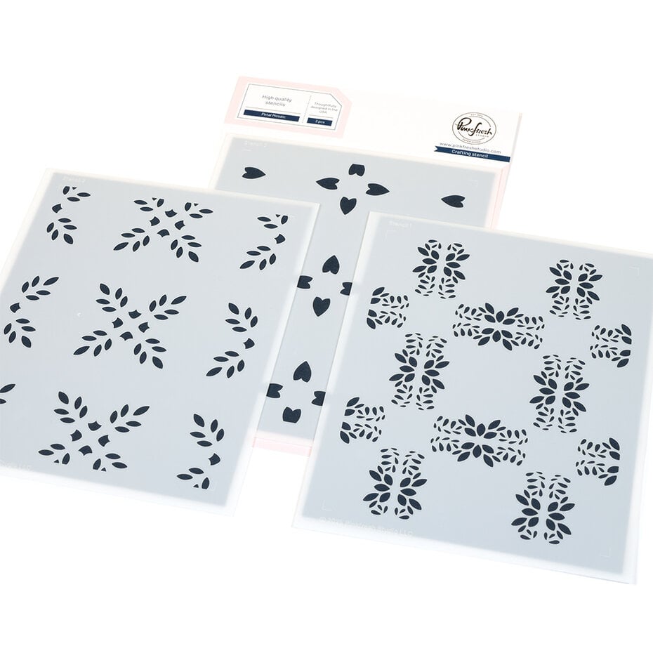 Pinkfresh - Artful Foundations Stencil Petal Mosaic