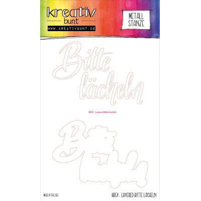 kreativbunt - Layered Bitte lächeln