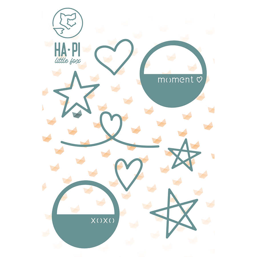 Die set Etoiles et coeurs - HA PI Little Fox