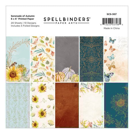 Spellbinders - Serenade of Autumn 6x6 Inch Paper Pad