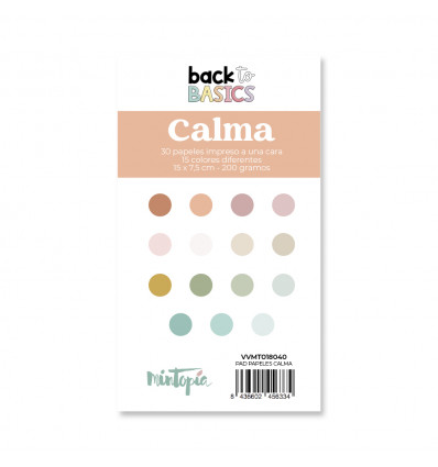 Mintopia - Pad papeles 15 x 7,5 cm Calma Black To Basics